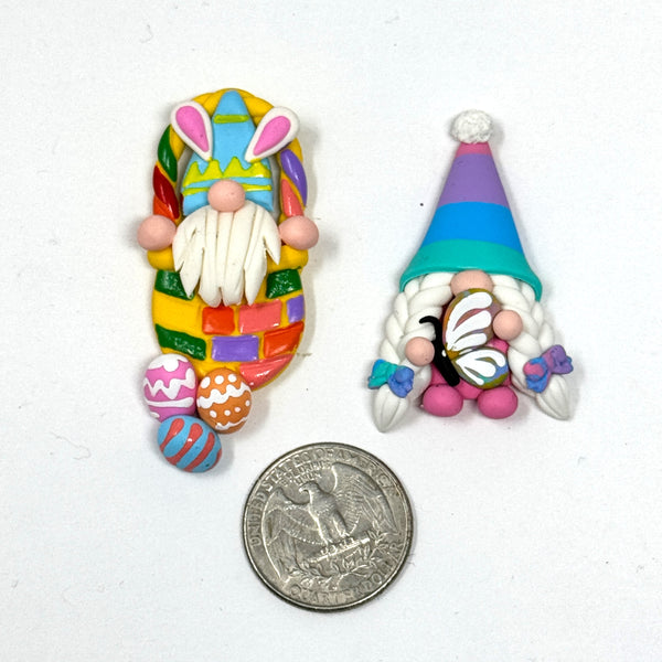 Handmade Clay - Easter Gnomes