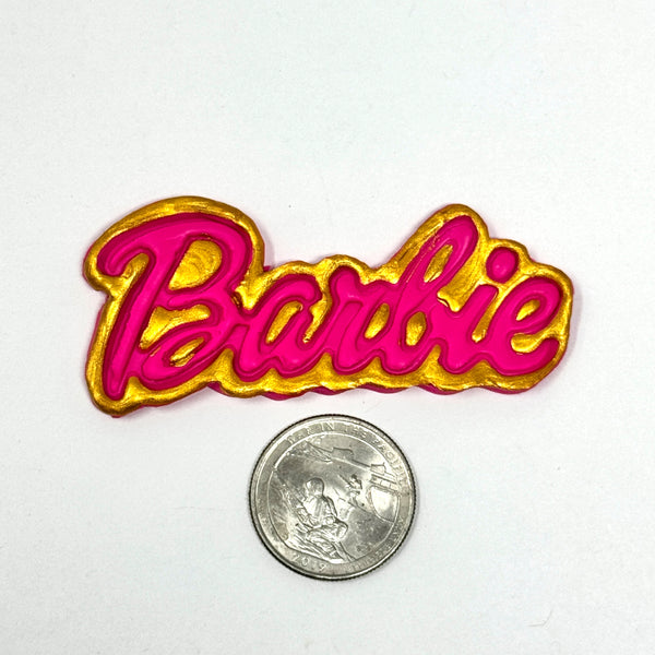 Handmade Clay Doll - Barbie wording