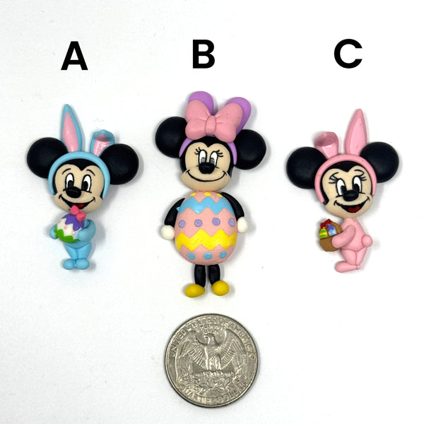 Ella Clay Doll - Easter Mickey and Minnie
