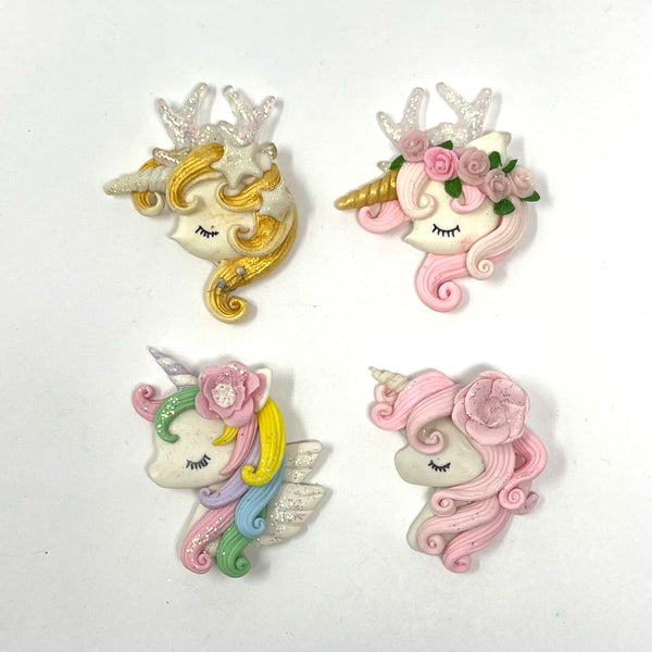 Handmade Clay Doll - Winter Unicorn