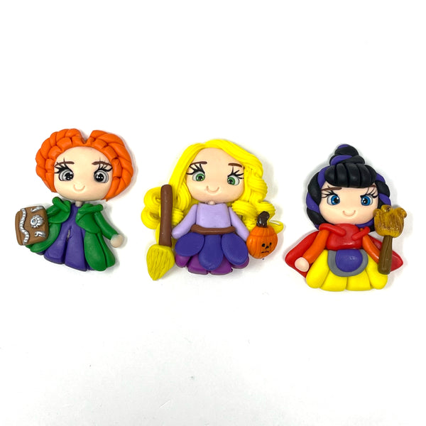 Handmade Clay Doll set of 3a