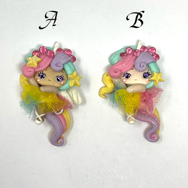 Handmade Clay Doll - Rainbow girl