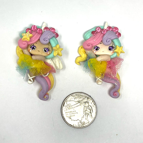 Handmade Clay Doll - Rainbow girl