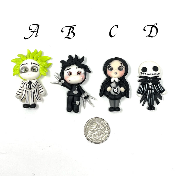 Handmade Clay Doll - Halloween