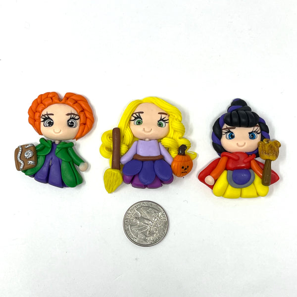 Handmade Clay Doll set of 3a