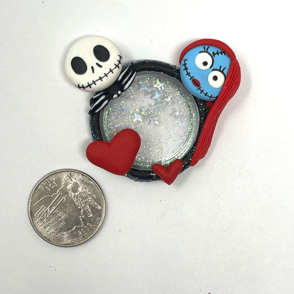 Handmade Clay Doll - Jack And sally shaker