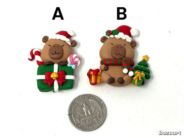 Big Eye Clays - Capybara Christmas