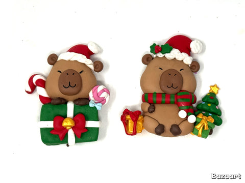 Big Eye Clays - Capybara Christmas