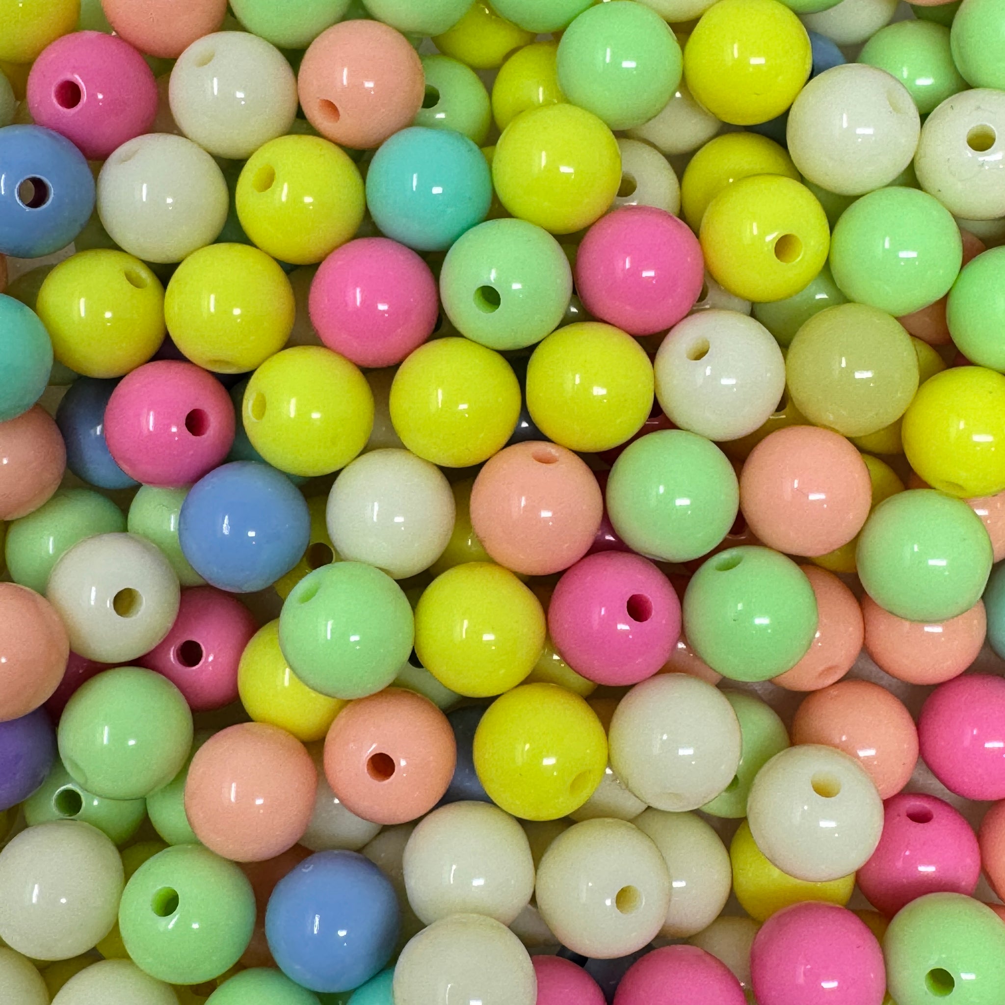 12 mm Acrylic Beads -Solid Mix