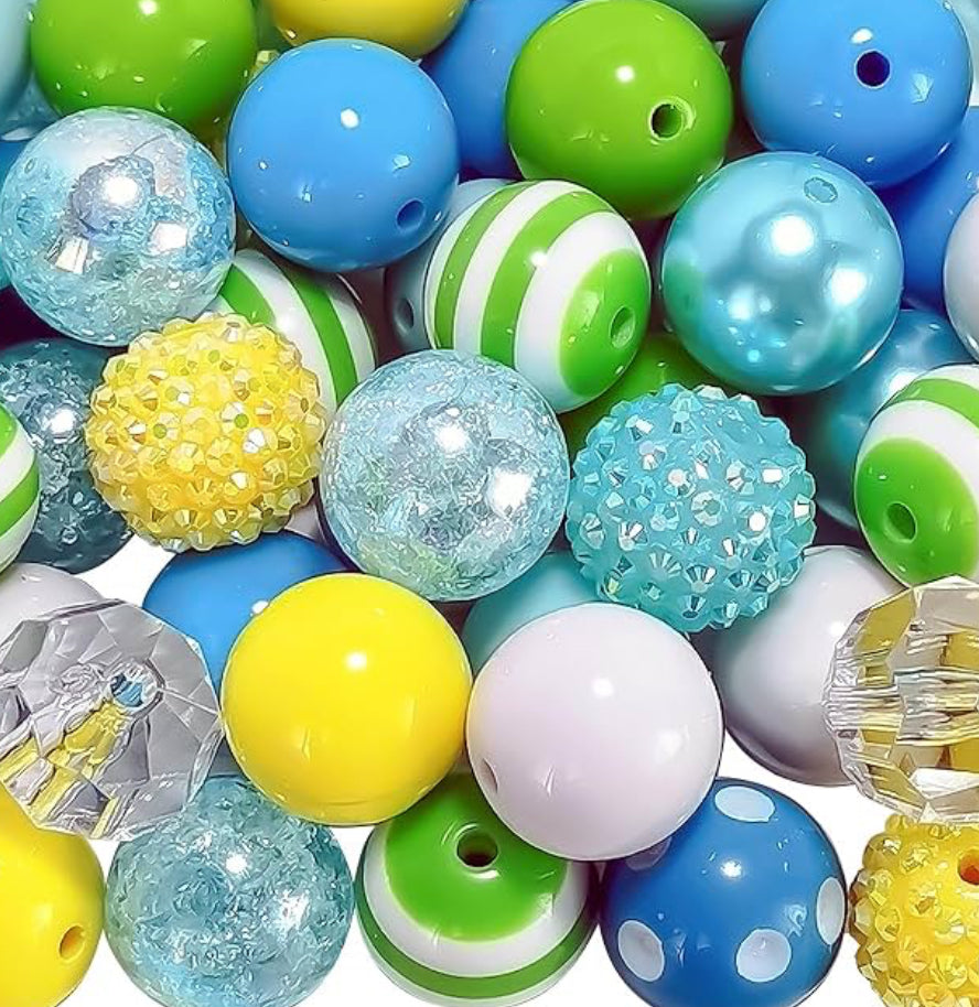 20mm Acrylic Beads -  Spring Mix