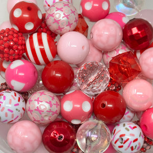 20mm Acrylic Beads - Valentines Mix