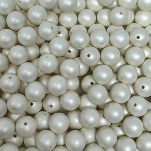 12 mm Acrylic Beads - Matte White