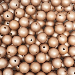 12 mm Acrylic Beads - Matte Brown