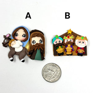 Handmade Clay Doll - Holiday