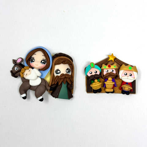 Handmade Clay Doll - Holiday