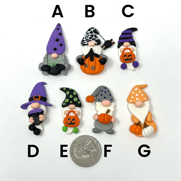 Handmade Clay Doll - Fall & Halloween Gnomes