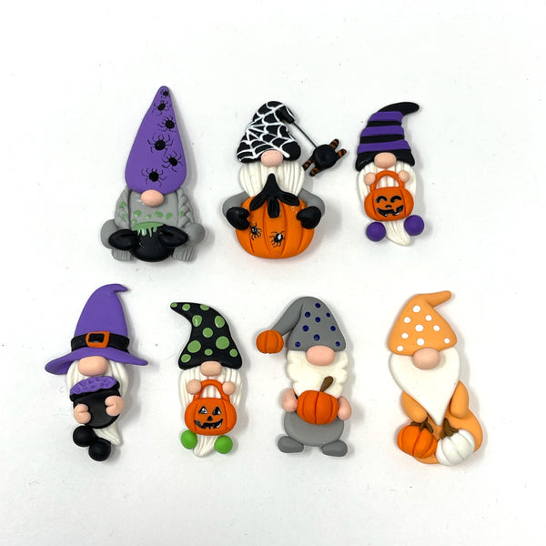 Handmade Clay Doll - Fall & Halloween Gnomes