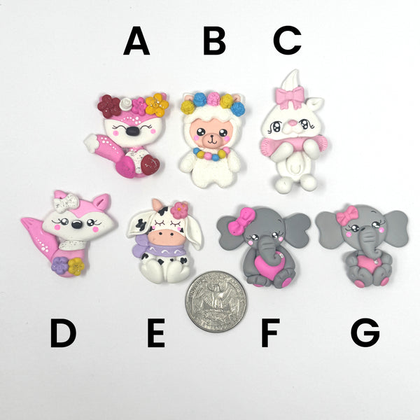 Handmade Clay Doll - Spring Animals