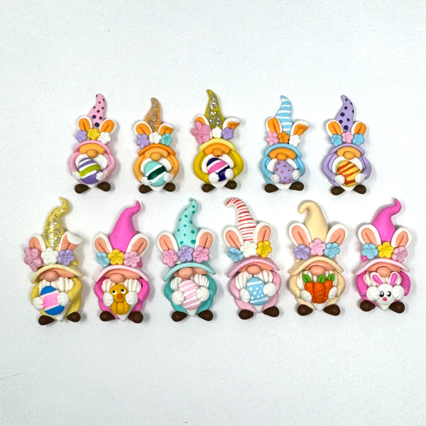 Handmade Clay Doll - Easter Gnomes