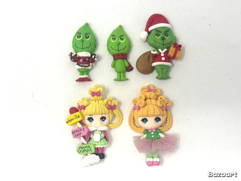 Big Eye Clays - Grinch and Cindy Lou Who