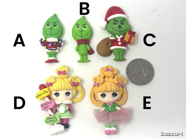 Big Eye Clays - Grinch and Cindy Lou Who