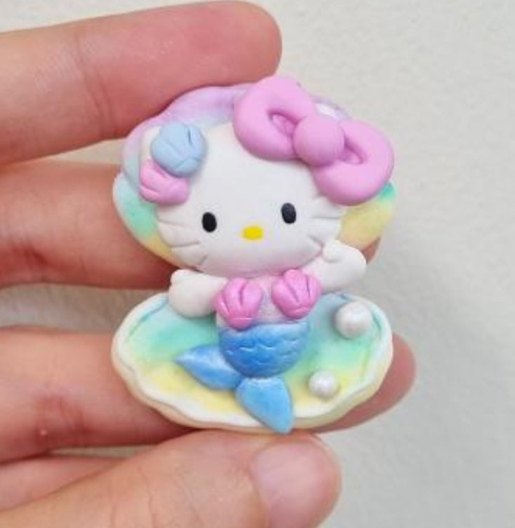 Ella Clay Doll - kitty mermaid