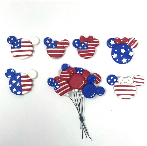 Handmade Clay Doll - July 4th