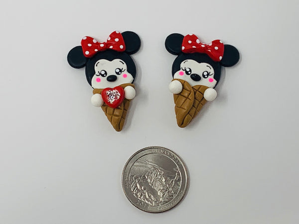 Handmade Clay Doll - Minnie ice cream