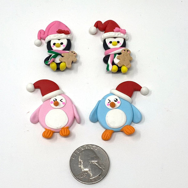 Handmade Clay Doll - Christmas Penguin