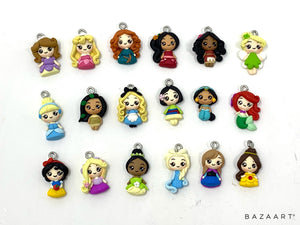 Handmade Clay Doll - Disney Princess Inspired clay charm