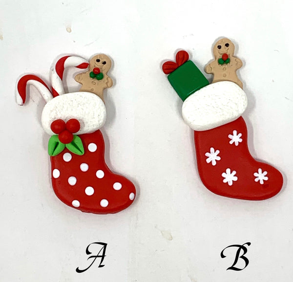 Handmade Clay Doll - Socking