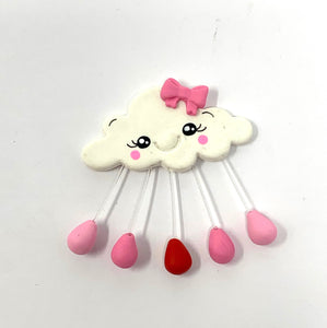 Handmade Clay Doll - Pink cloud