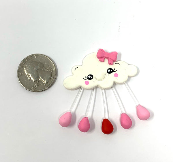 Handmade Clay Doll - Pink cloud