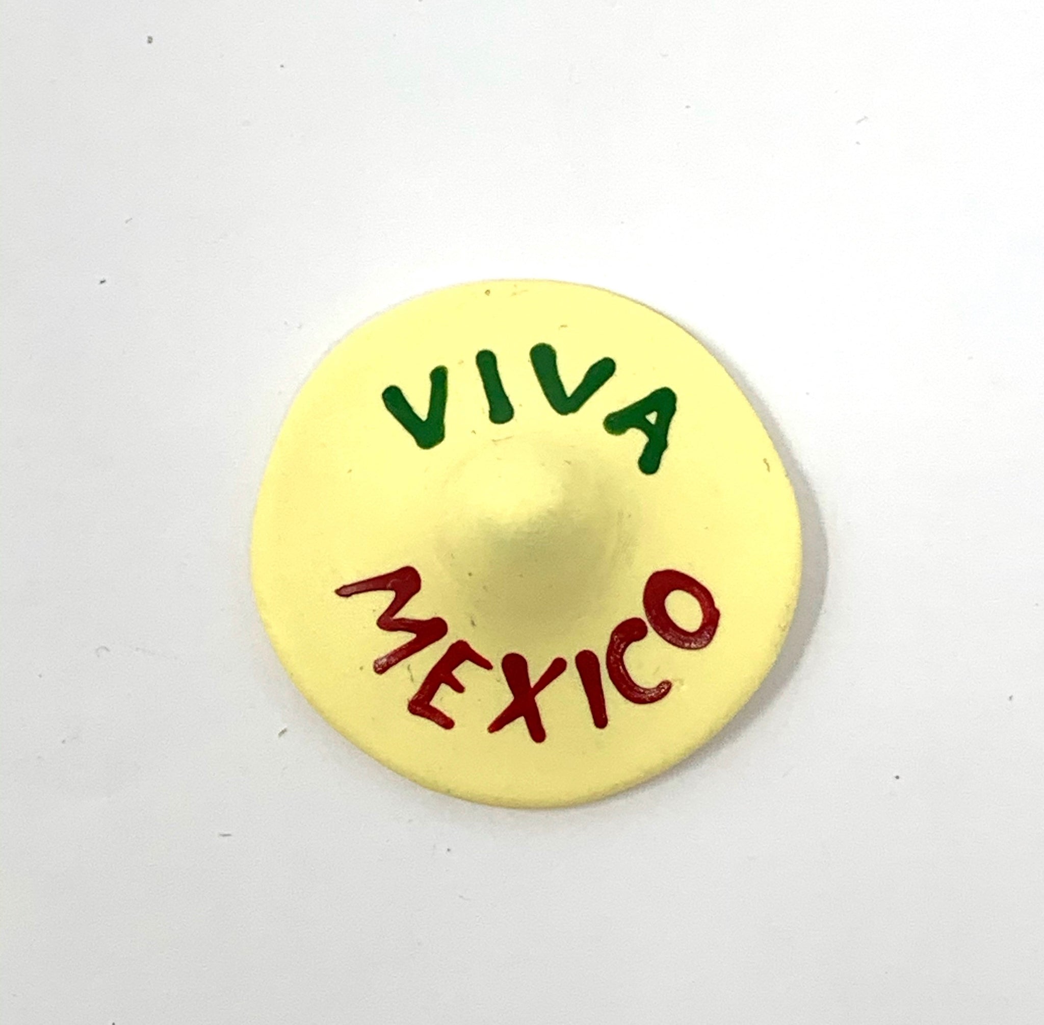 Handmade Clay Doll - Viva Mexico hat