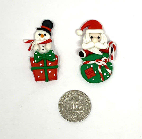 Handmade Clay Doll - Christmas