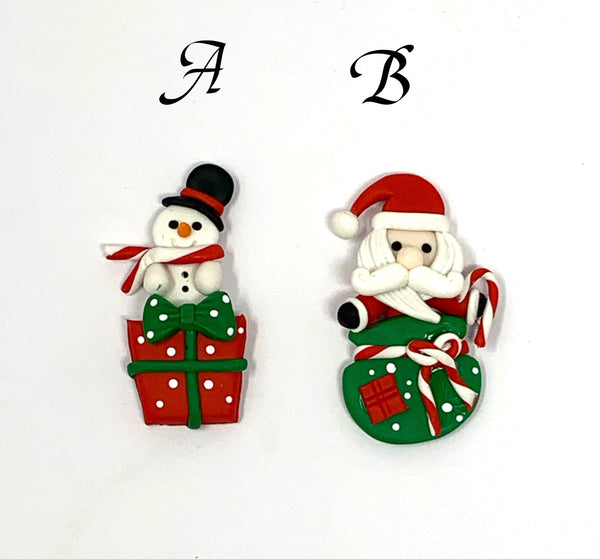 Handmade Clay Doll - Christmas