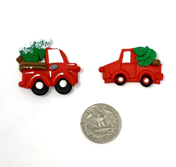 Handmade Clay Doll - Christmas truck