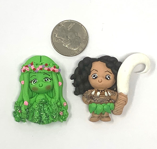 Handmade Clay Doll - Moana