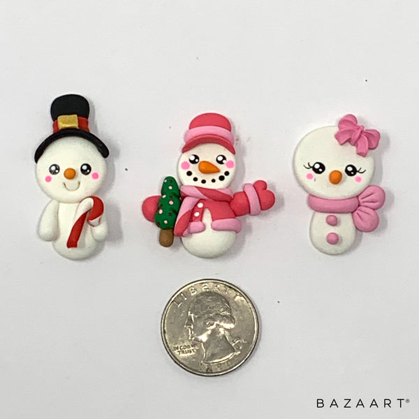 Handmade Clay Doll - snowman