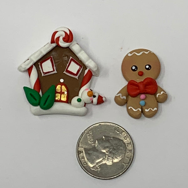 Handmade Clay Doll - set of 2