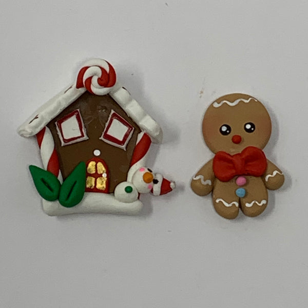Handmade Clay Doll - set of 2