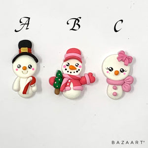 Handmade Clay Doll - snowman