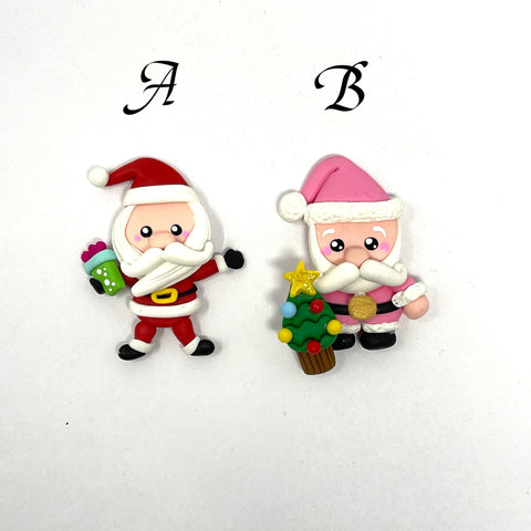 Handmade Clay Doll - santa