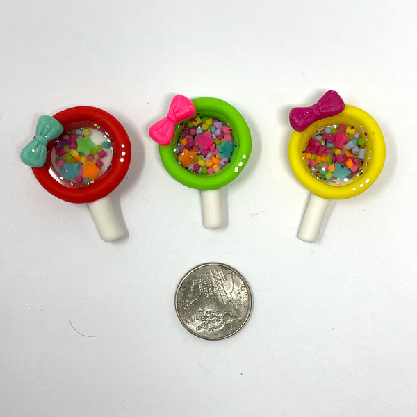 Handmade Clay Shakers - Lollipop