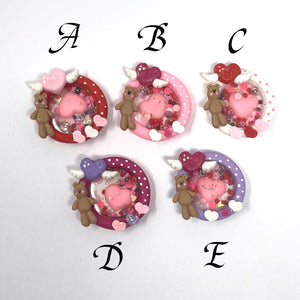 Handmade Clay Shakers - Valentines