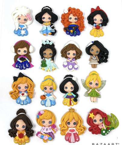 Handmade Clay Doll - princesses