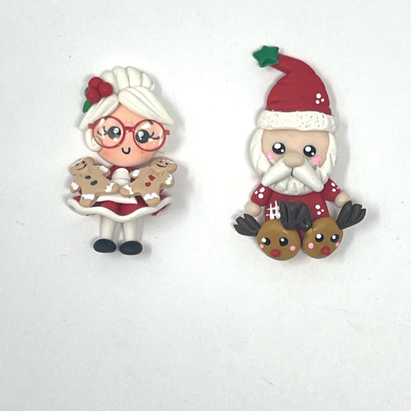 Handmade clay doll - Delux Santa