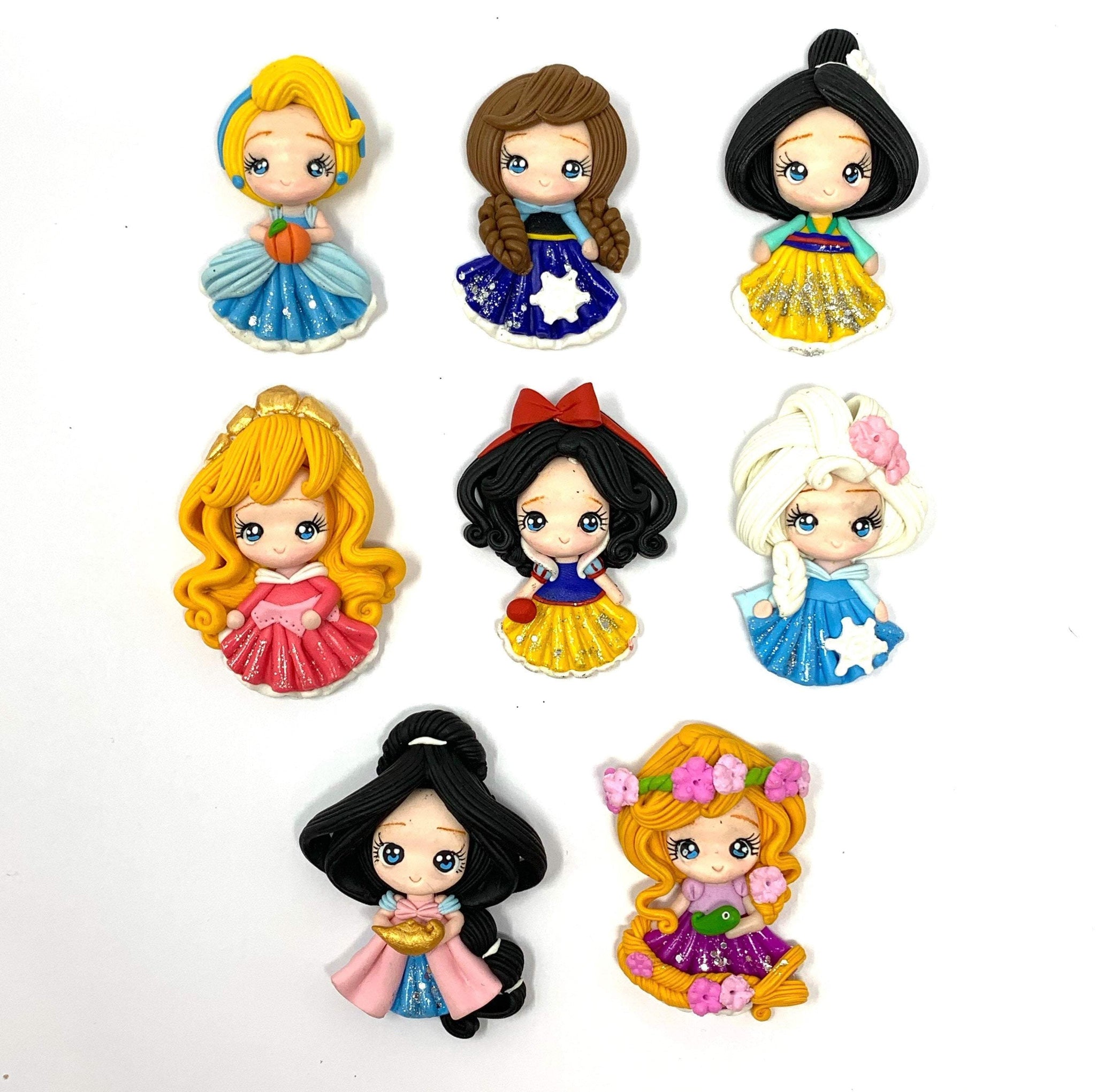 Handmade Clay Doll - Disney Princess Inspired