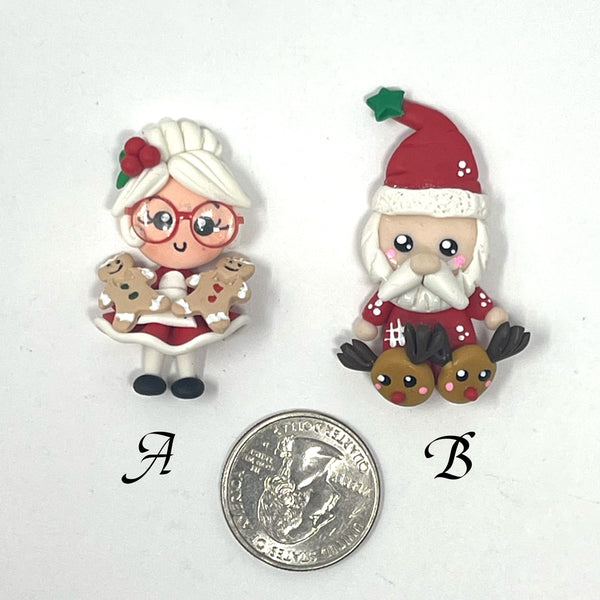 Handmade clay doll - Delux Santa
