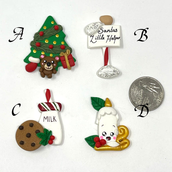 Handmade clay doll - holiday